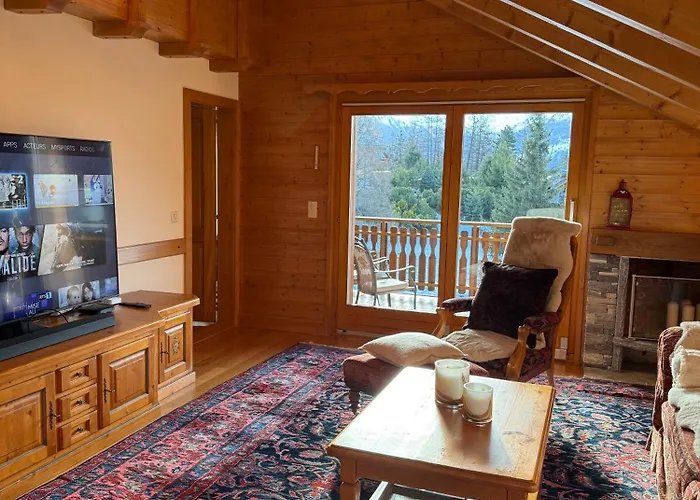 Duplex Spacieux Et Plein De Charme A Crans-montana Apartmán *